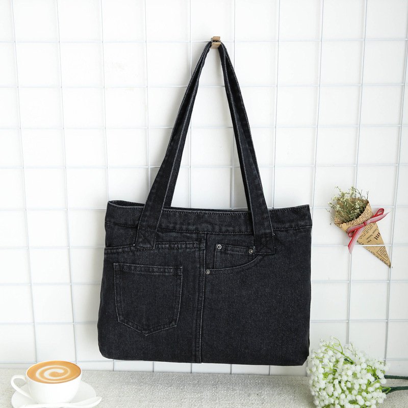 Denim Shoulder Bag / Tote - 图片 3