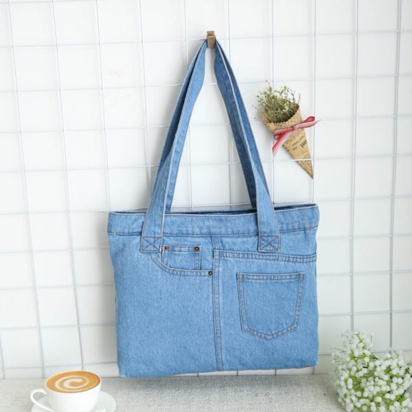 Denim Shoulder Bag / Tote - 图片 2
