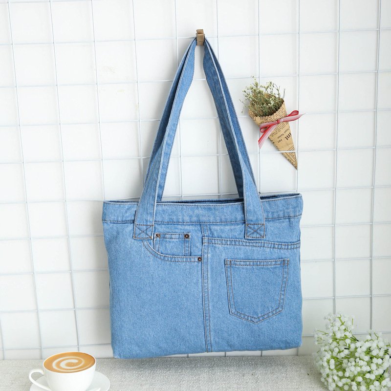 Denim Shoulder Bag / Tote - 图片 2