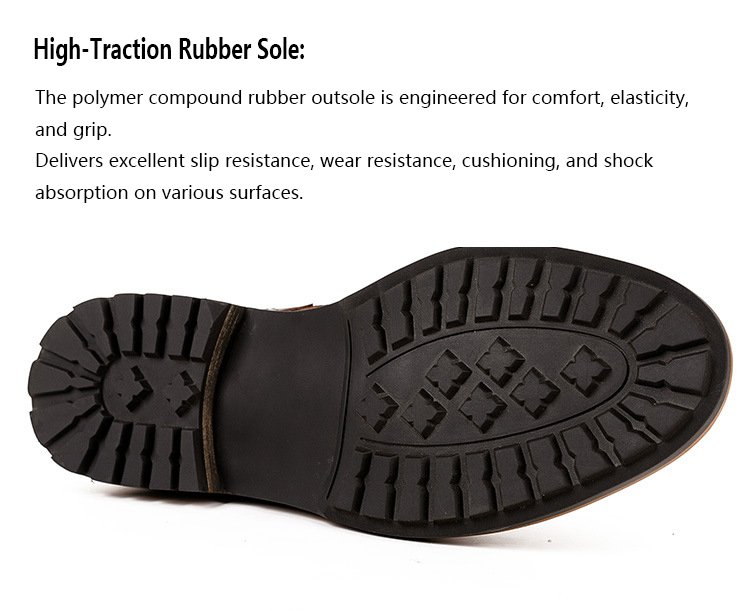 Retro Combat Boots-Dark Coffee-Brown-Black-4