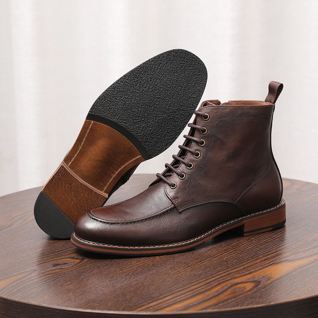 Side-Zip Combat Boots - Image 12