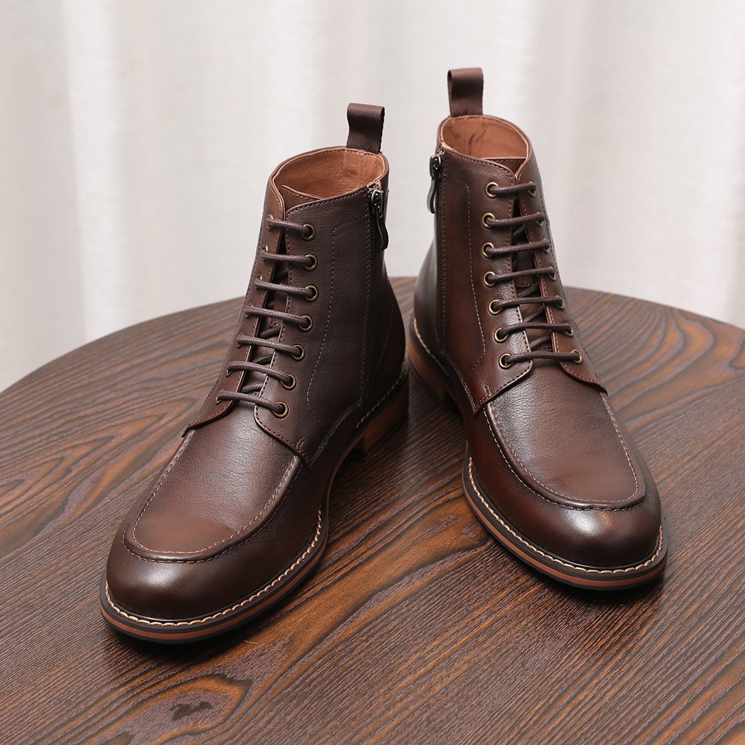 Side-Zip Combat Boots - Image 11